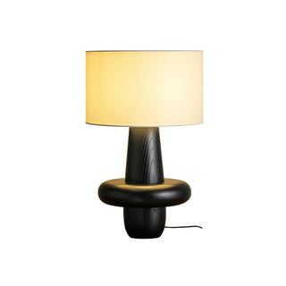 Ring Minimalist Wood Table Lamp-Neutral Decor