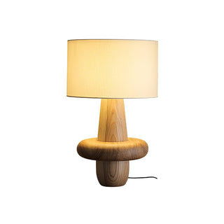 Ring Minimalist Wood Table Lamp-Neutral Decor