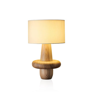 Ring Minimalist Wood Table Lamp-Neutral Decor