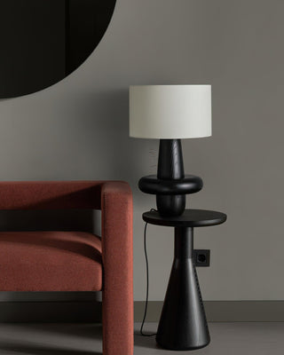 Ring Minimalist Wood Table Lamp-Neutral Decor