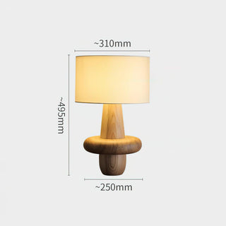 Ring Minimalist Wood Table Lamp-Neutral Decor