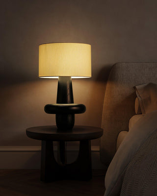Ring Minimalist Wood Table Lamp-Neutral Decor