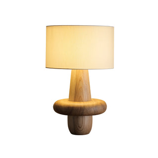 Ring Minimalist Wood Table Lamp-Neutral Decor