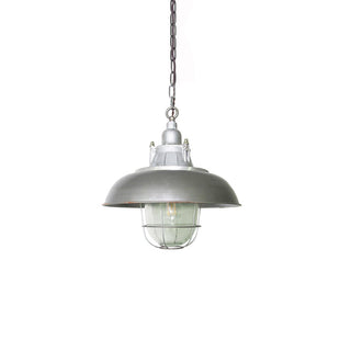 Celest Suspension Métal Verre Cage Industrielle Vintage