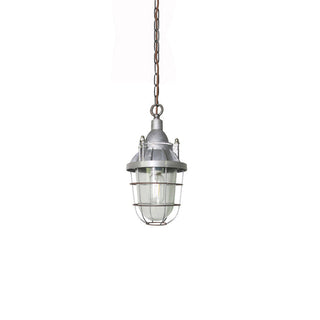 Celest Suspension Métal Verre Cage Industrielle Vintage