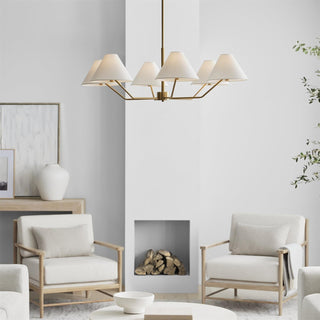 Vortex Lustre en tissu de style industriel traditionnel et vintage