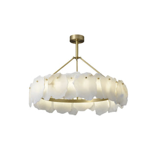 Cryon Lustre en laiton et alabastre Style luxueux postmoderne