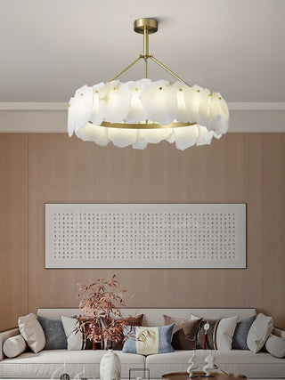 Cryon Lustre en laiton et alabastre Style luxueux postmoderne
