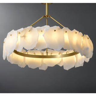 Cryon Lustre en laiton et alabastre Style luxueux postmoderne