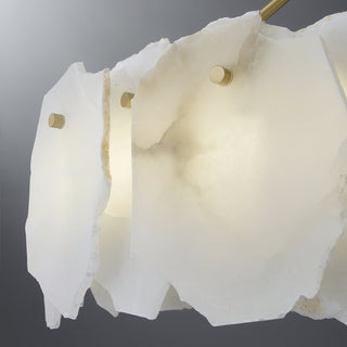 Cryon Lustre en laiton et alabastre Style luxueux postmoderne