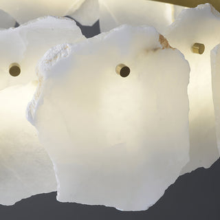 Cryon Lustre en laiton et alabastre Style luxueux postmoderne