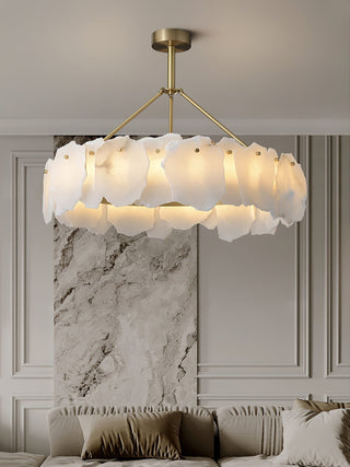 Cryon Lustre en laiton et alabastre Style luxueux postmoderne