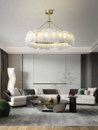 Cryon Lustre en laiton et alabastre Style luxueux postmoderne