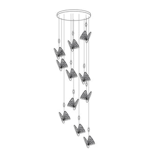 Lunora Lampe Suspendue Moderne Papillon