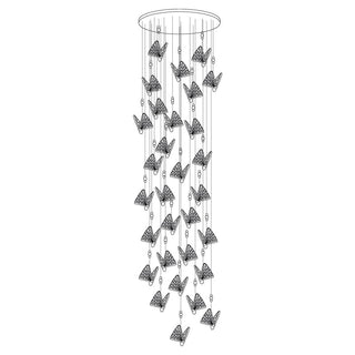 Lunora Lampe Suspendue Moderne Papillon