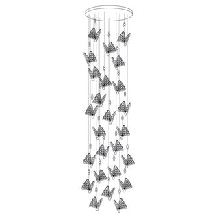 Lunora Lampe Suspendue Moderne Papillon