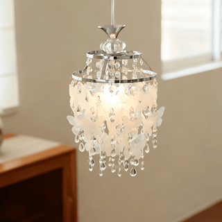 Butterfly Crystal Pendant Light-Neutral Decor