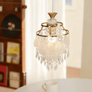 Butterfly Crystal Pendant Light-Neutral Decor