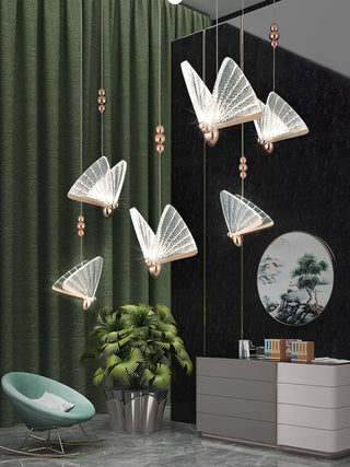 Lunora Lampe Suspendue Moderne Papillon
