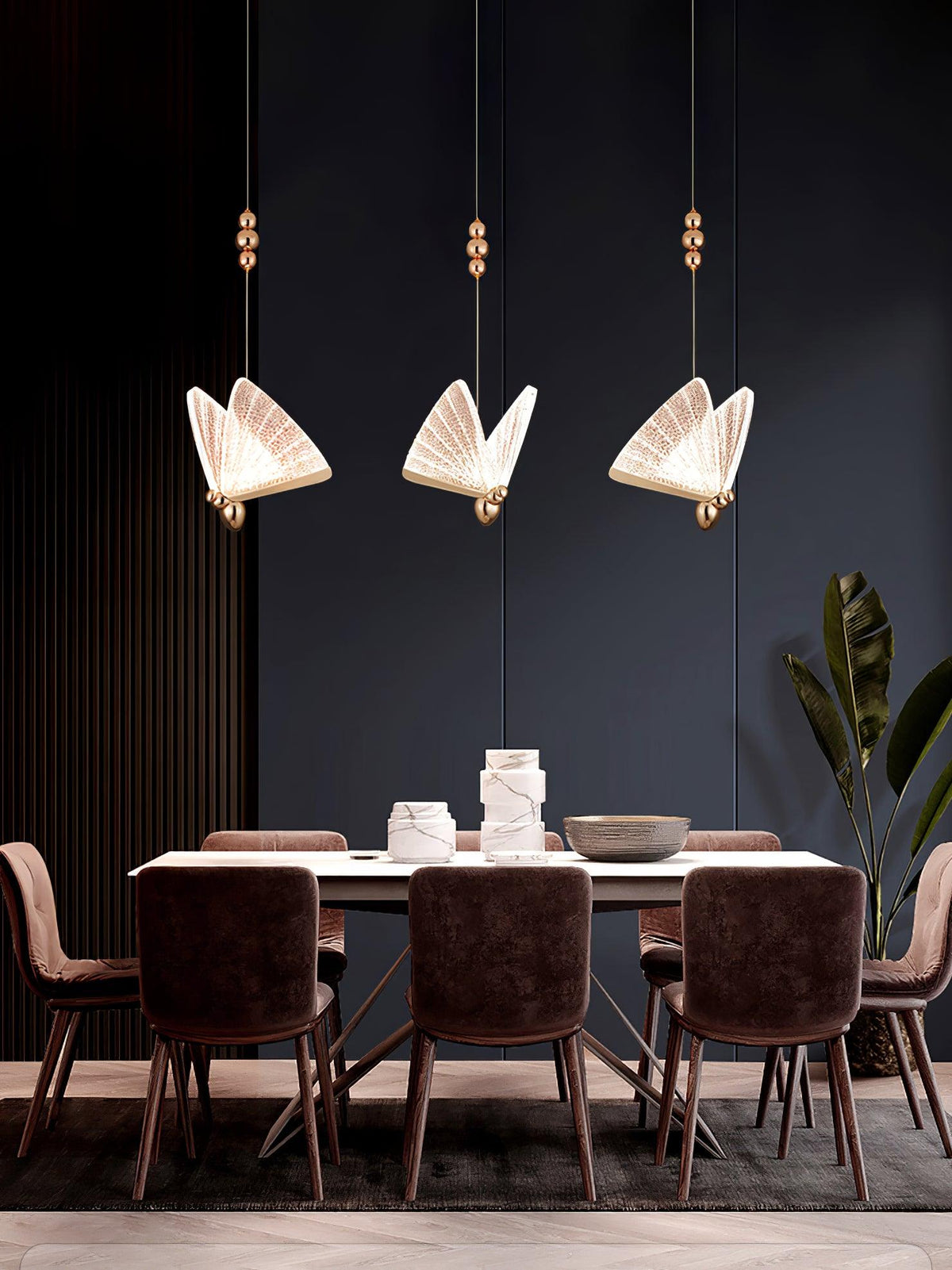 Lunora Lampe Suspendue Moderne Papillon