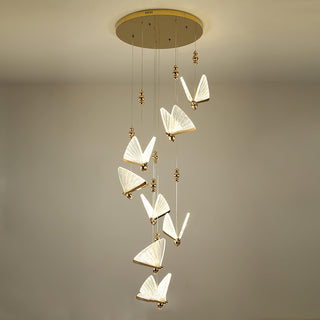 Lunora Lampe Suspendue Moderne Papillon