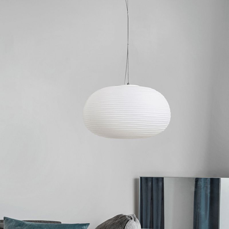 Ritta Design LED Suspension Blanc Verre Métal Chambre à coucher