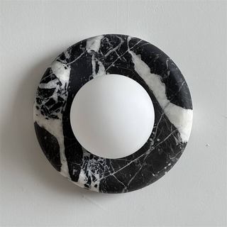 Uvinos Applique Murale Moderne Minimaliste en Marbre Noir