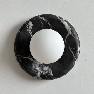 Uvinos Applique Murale Moderne Minimaliste en Marbre Noir