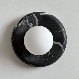 Uvinos Applique Murale Moderne Minimaliste en Marbre Noir