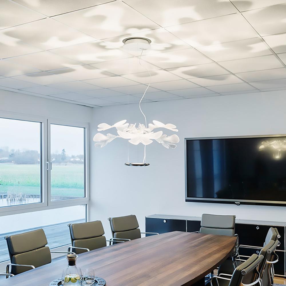 Eldio Lustre Suspension Feuille Transparente