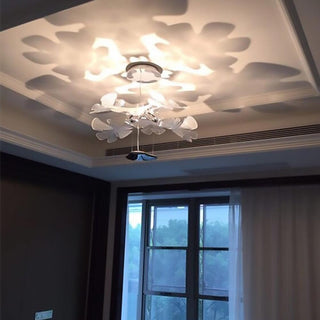 Solara Lustre Suspension Feuille Transparente