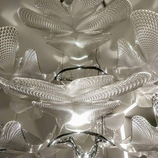 Solara Lustre Suspension Feuille Transparente