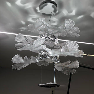 Solara Lustre Suspension Feuille Transparente