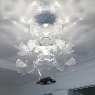 Solara Lustre Suspension Feuille Transparente