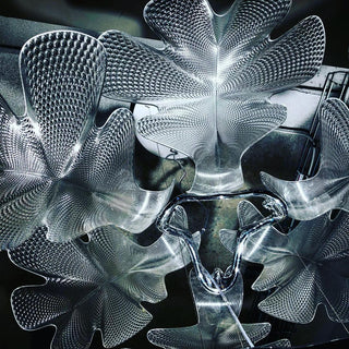 Solara Lustre Suspension Feuille Transparente