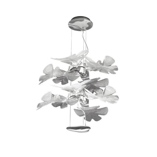 Solara Lustre Suspension Feuille Transparente