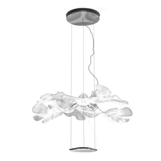 Solara Lustre Suspension Feuille Transparente