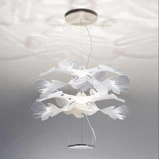 Solara Lustre Suspension Feuille Transparente