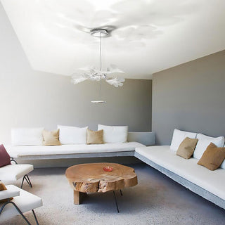 Solara Lustre Suspension Feuille Transparente