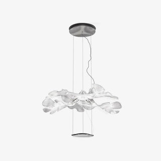 Solara Lustre Suspension Feuille Transparente