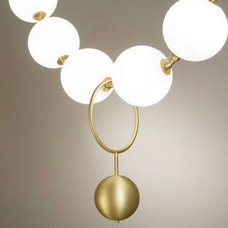 Lustra Suspension Lampe Collier en Verre