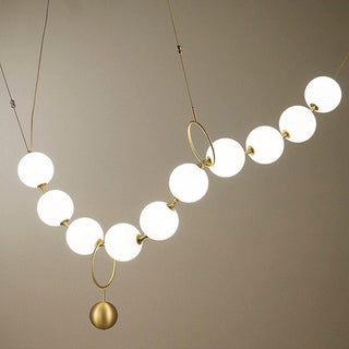 Lustra Suspension Lampe Collier en Verre