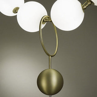Lustra Suspension Lampe Collier en Verre