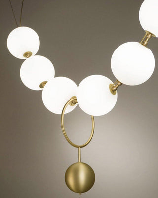 Lustra Suspension Lampe Collier en Verre