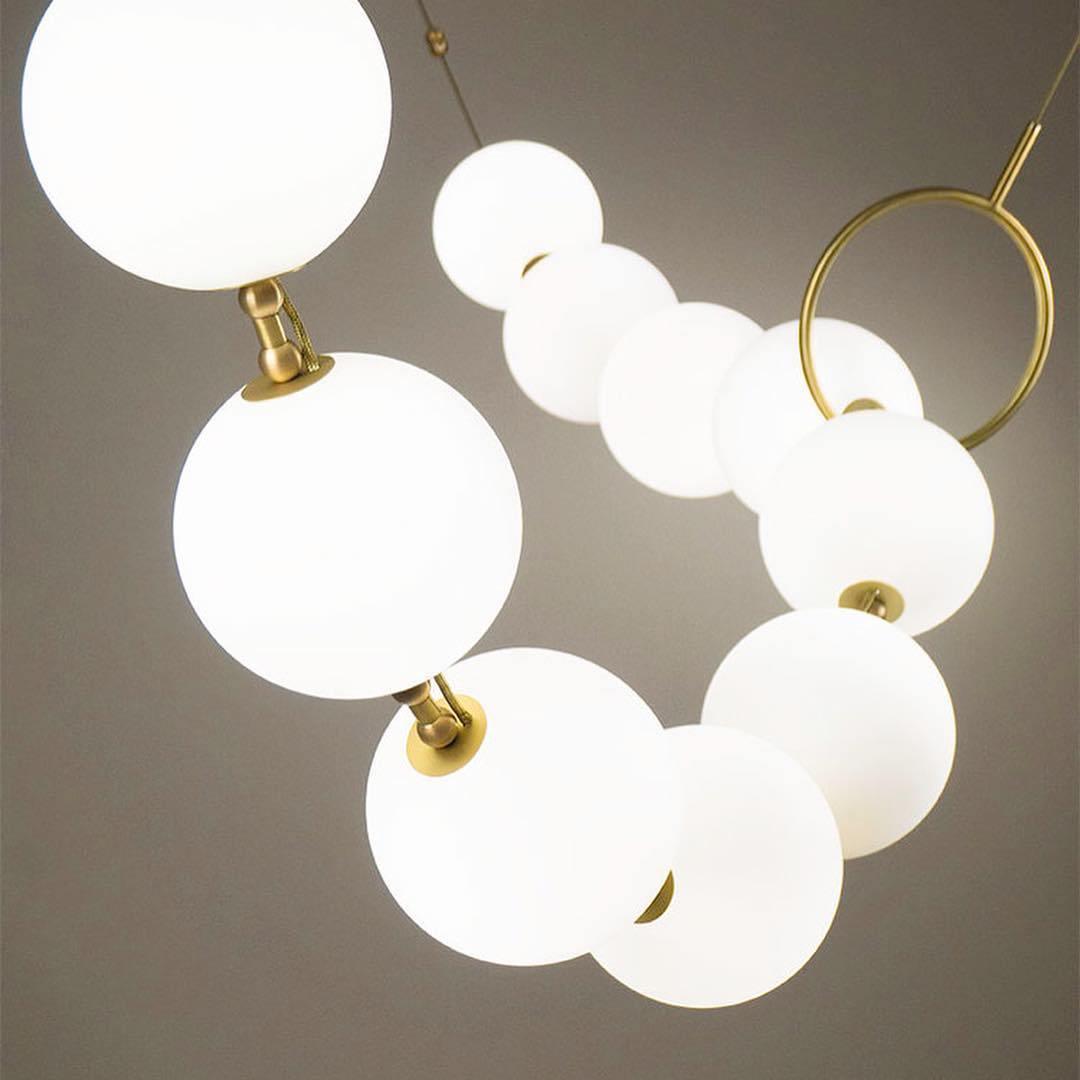 Laureya Suspension Lampe Collier en Verre