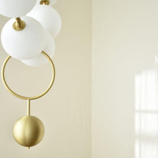 Lustra Suspension Lampe Collier en Verre