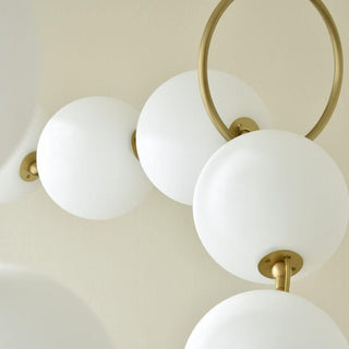 Lustra Suspension Lampe Collier en Verre