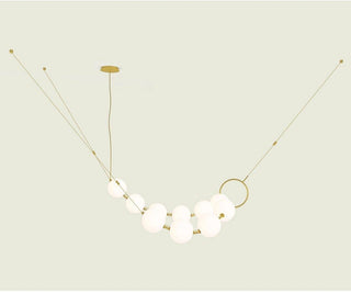 Lustra Suspension Lampe Collier en Verre