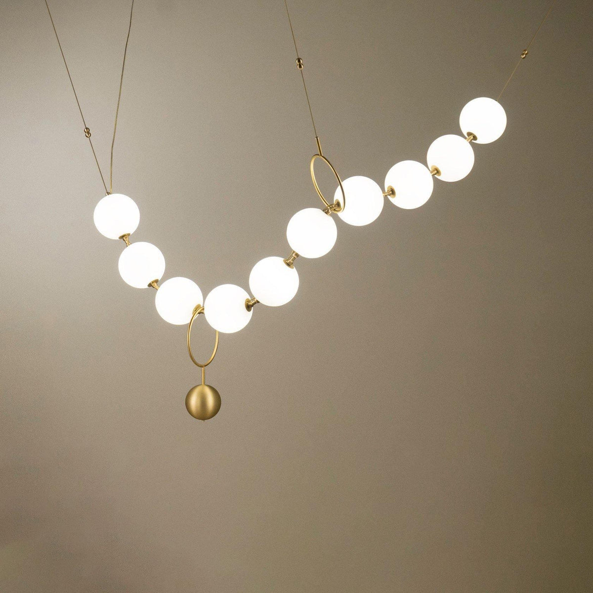 Laureya Suspension Lampe Collier en Verre