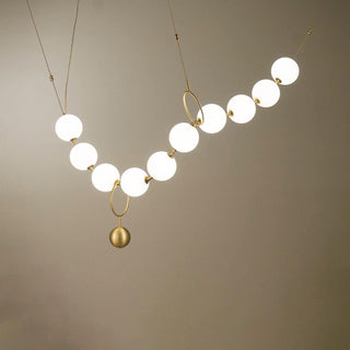 Lustra Suspension Lampe Collier en Verre